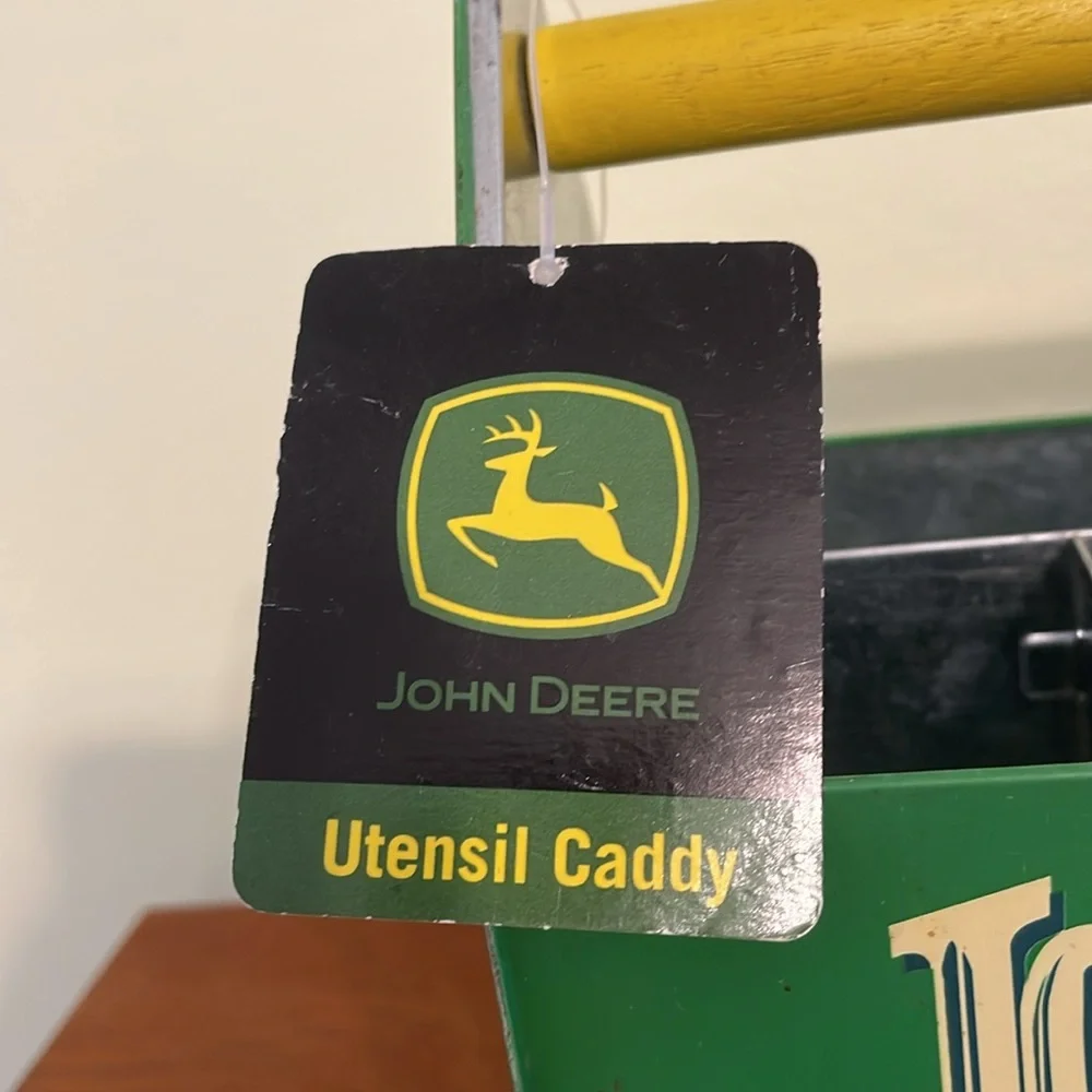 John Deere Green and Yellow Utensil Caddy